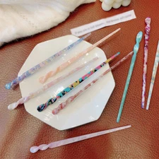 Women Girls Acetate Hair Sticks Hairpins Chinese Style Chopstick Hair Clip Clamp