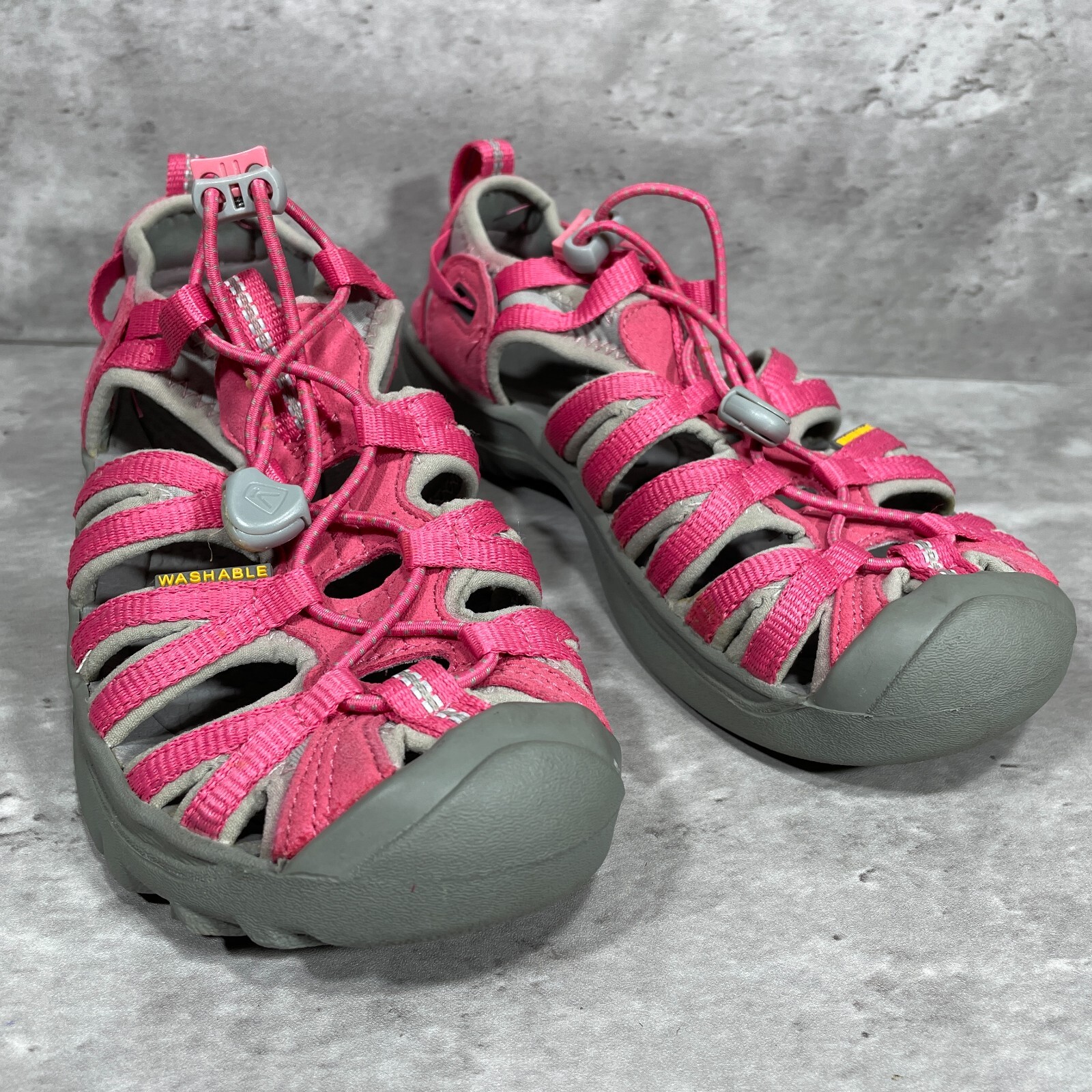 Sandali da trekking KEEN Whisper rosa punta chiusa chiusura con coulisse giovani taglia 3
