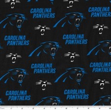 Carolina Panthers Cotton NFL Fabric 1/4 Yard