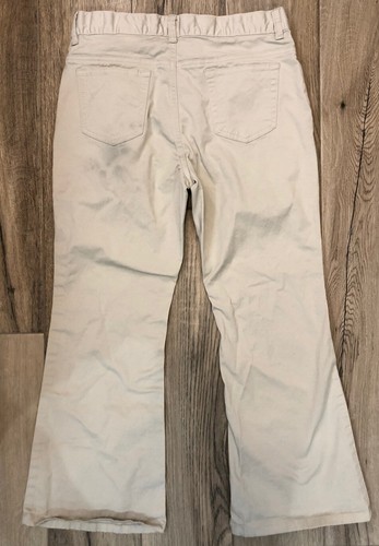 Gap Kids Girls Cream Flare Stretch Pants Size 10 Plus - Picture 2 of 4