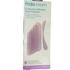 Frida Mom C-Section 6 Silicone Scar Patches Waterproof Reusable Keep Clean Case