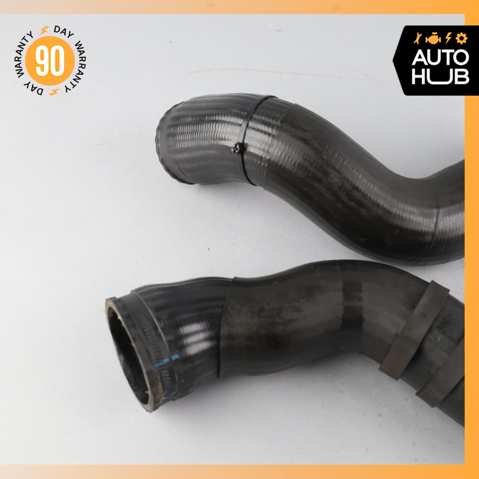 03-13 Bentley Continental GT Left & Right Side Intercooler Upper Hose Pipe OEM