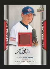 2009 Upper Deck USA Tony Wolters Rockies RC GU Jersey Patch Auto Rare Sp 46/99