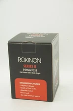 Rokinon 14mm f/2.8 Series II for Fuji X Mint Minus