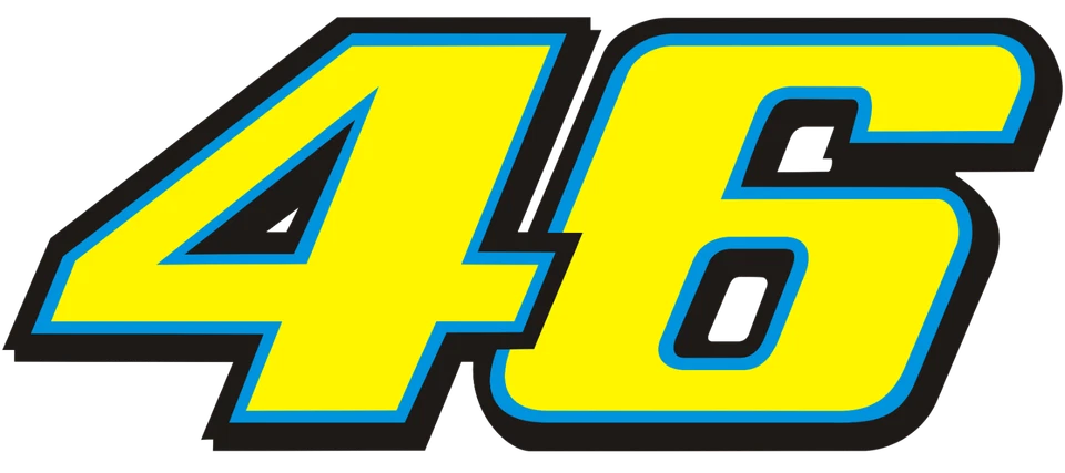 Valentino Rossi sticker 46 weatherproof bumper vinyl decal