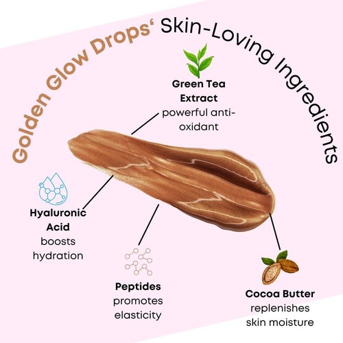 W7 Golden Glow Bronze Drops Illuminating Bronzing Flawless Skin Radiant Finish - Picture 2 of 5