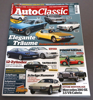 Auto Classic 1/2024 Tatra 603, VW Golf GTI Kaufberatung, Mercedes 280 SE 3,5 V8