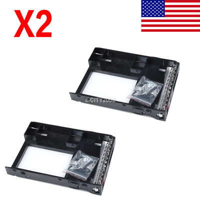 2PCS 2.5'' to 3.5'' HYBRID Tray Caddy Adapter For HP Apollo 4200 G9 G10 4510 Gen9