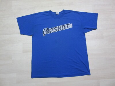 Guitar T Shirt Vintage Y2K Hipshot Products Men's Blue Size (L) Rock Music Band