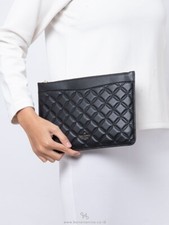 Kate Spade Natalia LG Slim Zip Pouch Clutch Quilted Premium 