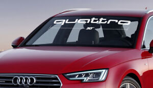 Audi quattro Windshield Banners Cars Stickers Decals