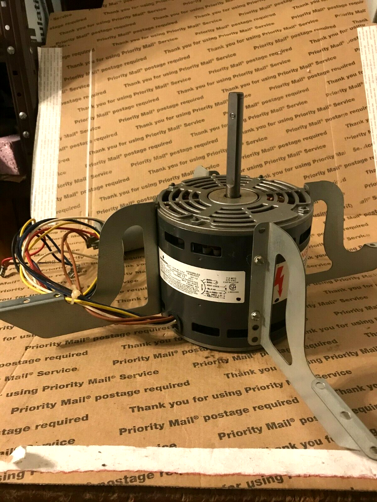 EMERSON K55HXEGB-7303 FURNACE BLOWER MOTOR 51-26142-01 WITH MOUNTING  BRACKETS | eBay