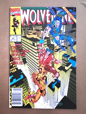 Wolverine #42 Late Jul 1991 Sabretooth Cable Newsstand Marvel Very Fine- (7.5)