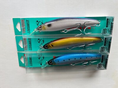 Yozuri Livebait Series Soft Body Floating Jerkbait Striper Color  Options