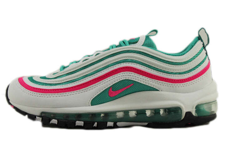 Nike Air Max 97 GS South Beach White Pink Blast Kinetic Green Black Sneakers