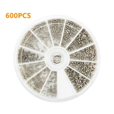 600Pcs Set Stainless Steel Nuts Bolts small Screws Kits Assorted Phone Glasses