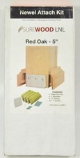 STAIR PARTS SUREWOOD LNL NEWEL ATTACHMENT KIT UNFINISHED RED OAK 5”