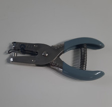 Vintage McGill Paper King Hole Punch with Margin Guide Made in USA Coated Grip