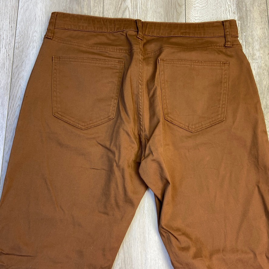 Uniqlo Ultra Stretch Skinny Fit Jeans Mens Large Brown Stretch Drawstring 34x32 thumbnail 8