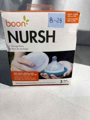 Boon NURSH Storage Buns (Pack of 3) Blue-white 3 Count (Pack of 1) 3 Count (B-29