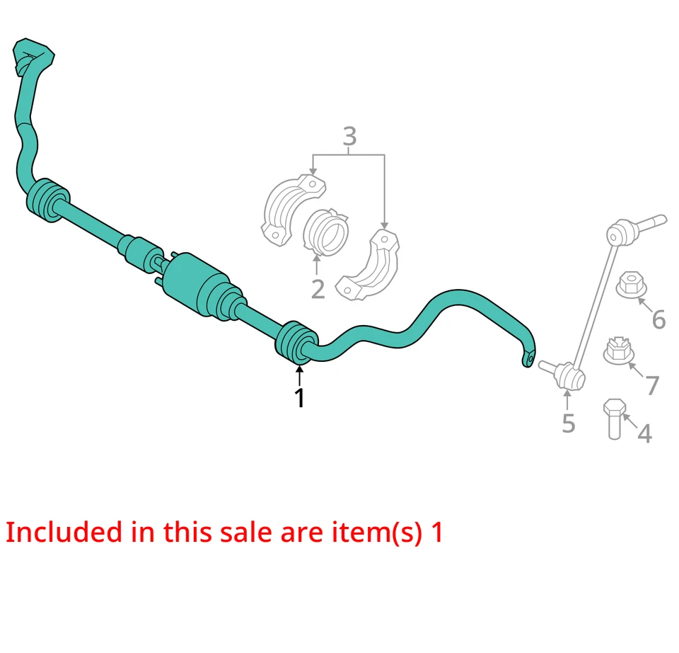 2009 BMW X5 4X4 Front Stabilizer Bar OEM 114K Miles - LKQ418116993 - Imagem 4 de 4