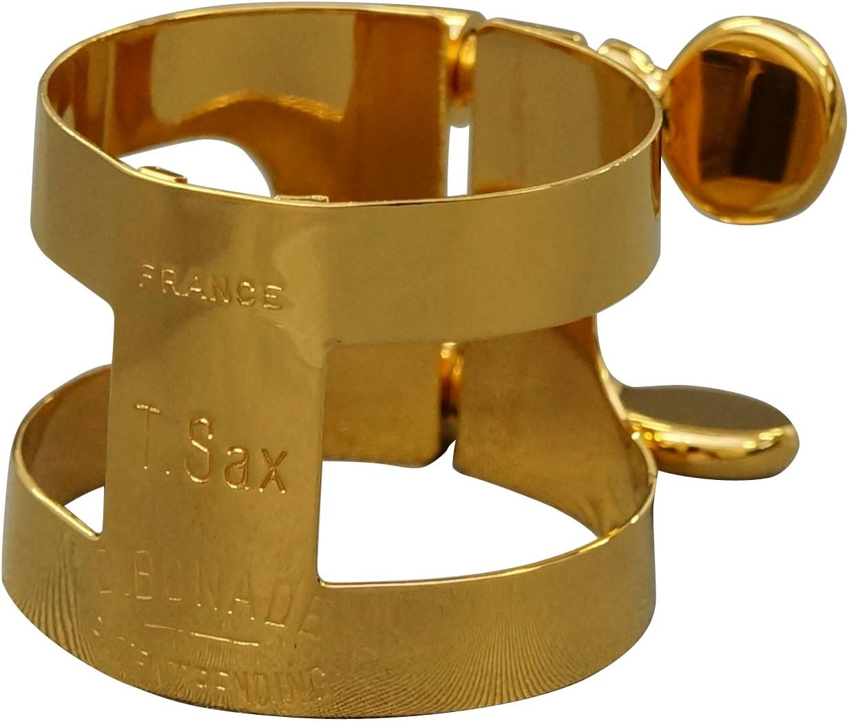 Bonard tenor saxophone ligature reverse fastening gold plated finish (2255U-image