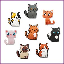 Shoe Charms For Crocs Shoe Decoration 8Pcs Cute Cat Premium Quality Popular