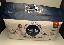 Millie Moon Luxury Diapers Size 1 - 6-11 Lbs - 32 Count