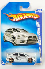 Hot Wheels Fte Faster Than Ever 09 2008 Mitsubishi Lancer Evolution White