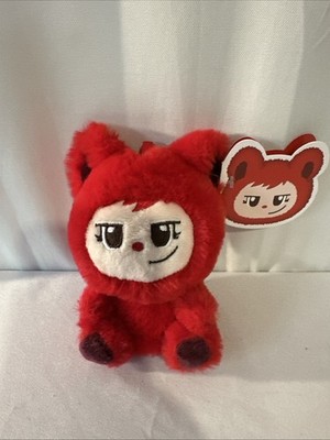 LaBabies - ReRe - Monster Keychain Clip - Approx 5'' High - Super Soft - Red