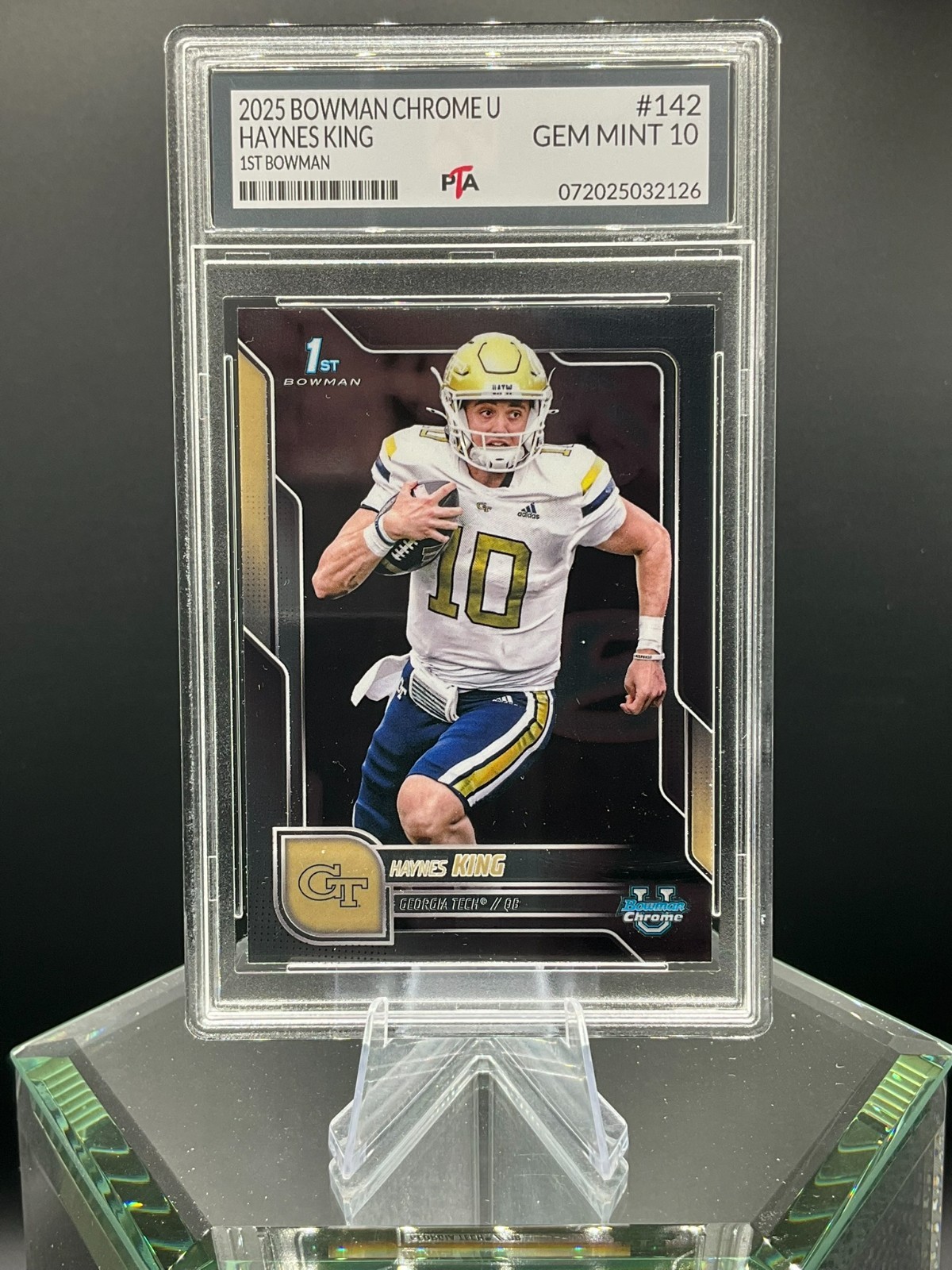 2025 Bowman Chrome U Haynes King 1st Bowman Rookie Panthers~ GEM MINT PTA 10🔥
