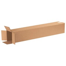 25-Pack 6 x 6 x 36” Corrugated Shipping Box 32 ECT