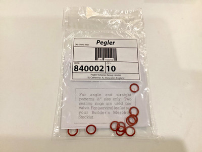 10 x Pegler 840002 Belmont Heizkörperventil rot O Ring Spindel Verschraubung Leckdichtung