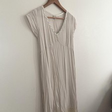Vintage 90s Silk Cream Slip Dress Made In Australia S