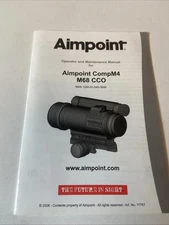 Aimpoint CompM4 Red Dot Reflex Sight M68 CCO MANUAL ONLY 1240-01-540-3690