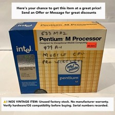 Intel Pentium M 740 1.73 GHz CPU Boxed - BX80536GE1733F SL7SA New NOS
