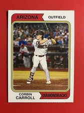 2023 Topps Heritage #209 Corbin Carroll RC Rookie Card. rookie card picture
