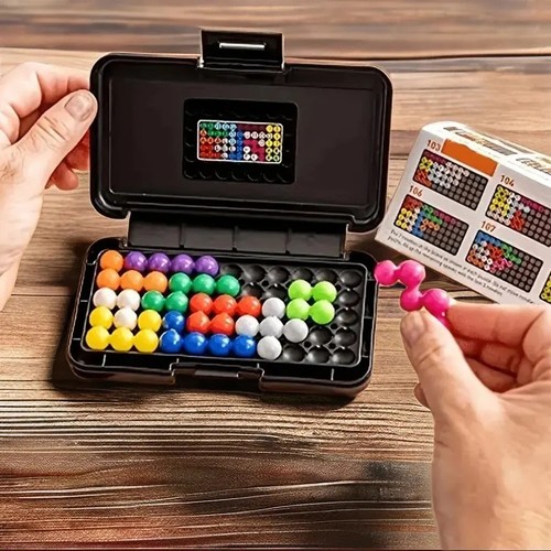 120 Herausforderungen IQ 3D Puzzle Brettspiel Classic Pyramide Platte Pearl Logical Mind - Bild 1 von 8
