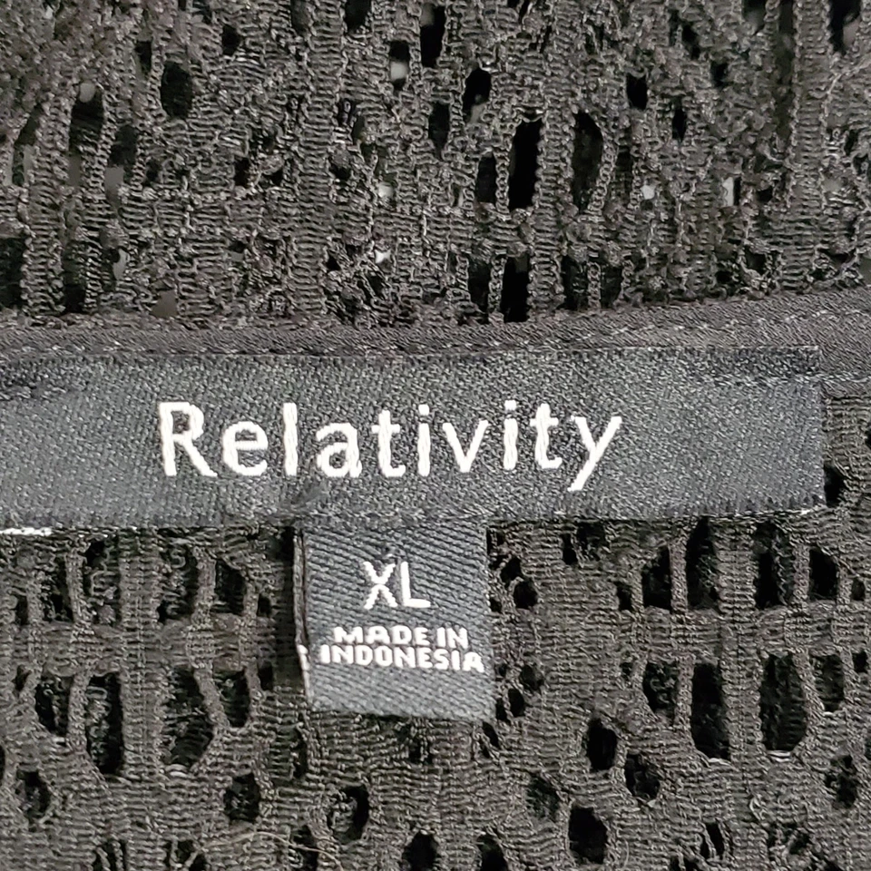 Top Babydoll Relativity Mujer Tejido Abierto Hada Grunge Talla XL Negro Cachicho Foto 4 de 4