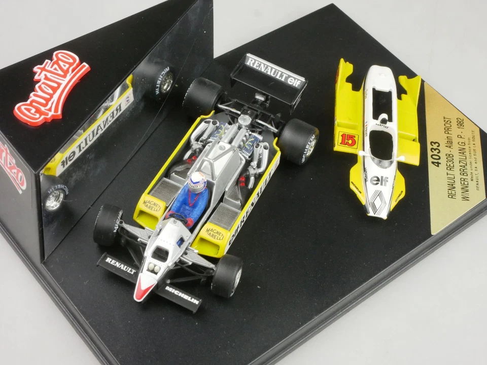 Quartzo 1/43 Renault RE30B Alain Prost 15 Win Brazil GP 1982 4033 Vitrine 133094 - Bild 2 von 4