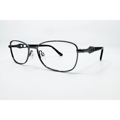 Superflex Eyeglasses Womens Gray SF-530 Rhinestone Tortoise 51-16-135
