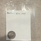 Mercury Dime 10C Silver, 1944, Historic US Coin, Circulated, Uncertified