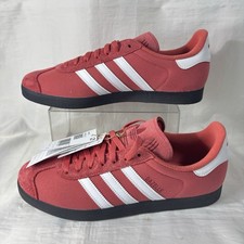 NEW ADIDAS GAZELLE TRAINERS SIZE 10 RED