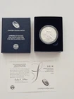 2014-W BURNISHED AMERICAN SILVER EAGLE IN OGP WITH COA
