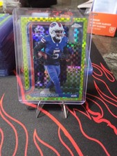 2025 Topps Chrome - Joshua Palmer #31 Lime Green X-Fractor Bills