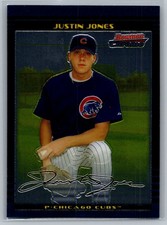 #BDP62 Justin Jones 2002 Bowman Draft Picks & Prospects Chrome Chicago Cubs