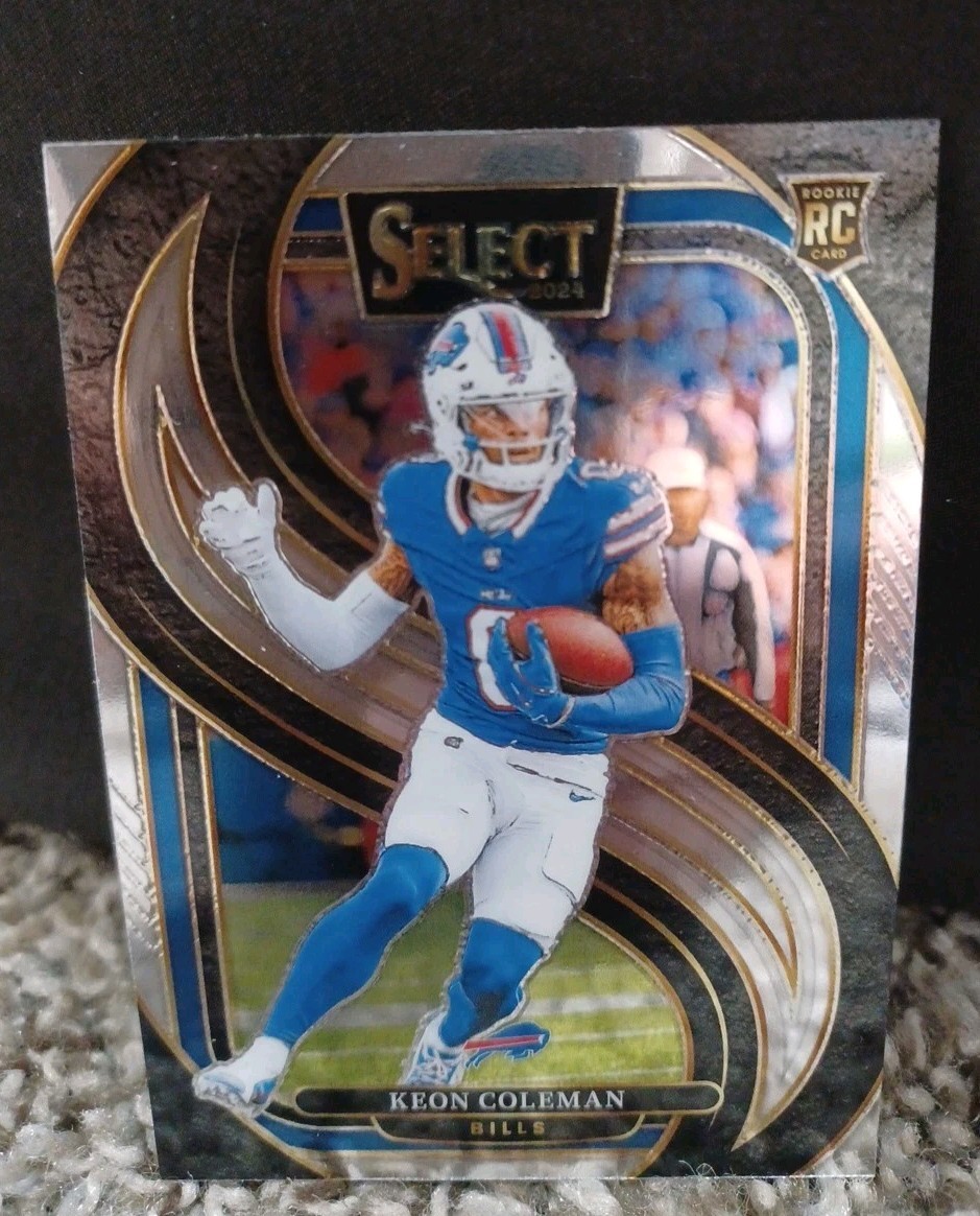 2024 Panini Select - Premier Level Keon Coleman #153 Silver Prizm (RC)