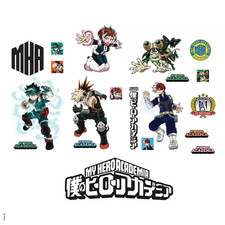 Multicolor My Hero Academia Wall Decals