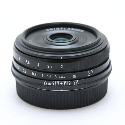 Voigtlander ULTRON 27mm F/2 Black (for Fujifilm X mount) -Near Mint- #423