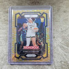 2024 Panini Prizm Monopoly WNBA #2 Kamilla Cardoso Gold Millionaire Shimmer /500